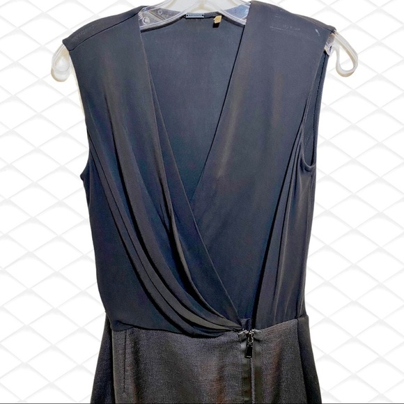 ELIE TAHARI Drayla Elegant Mixed Media Sheath Dress, Size 0 - Picture 3 of 12